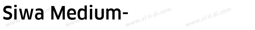 Siwa Medium字体转换